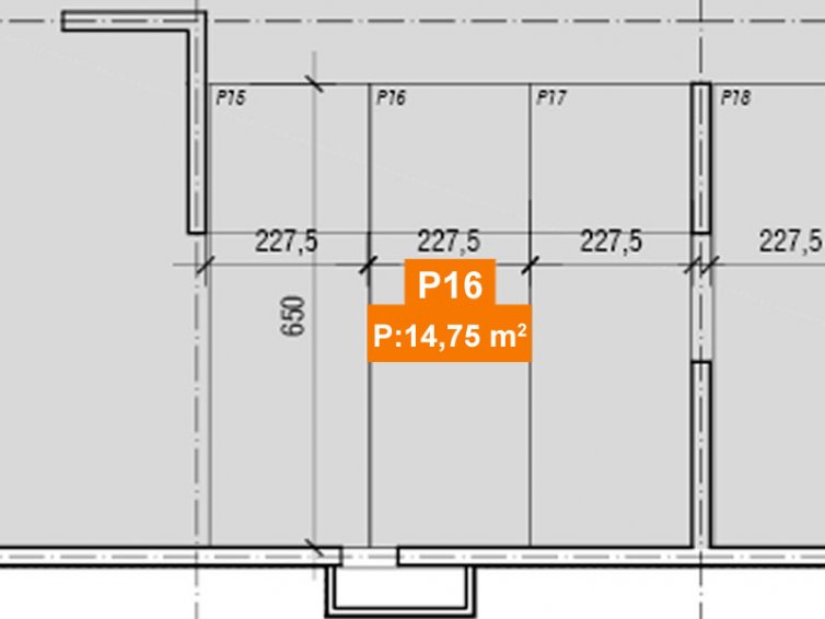 Z4.P16 Podzemno garažno parkirno mjesto, 14,75 m2, Objekat 4