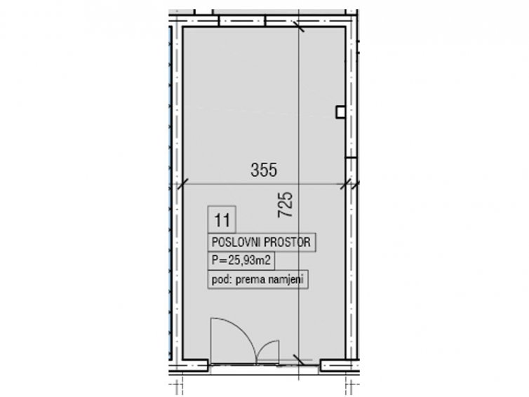 Z5.PP11 Poslovni prostor, 25,93 m2 , Objekat 5