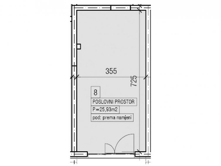 Z5.PP8 Poslovni prostor, 25,93 m2 , Objekat 5